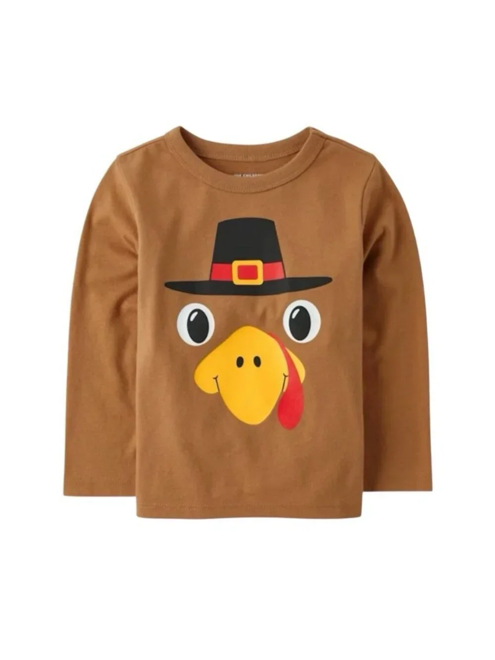 The Children’s Place Toddler Boys Turkey Face Graphic Tee Size 4T Thanksgiving